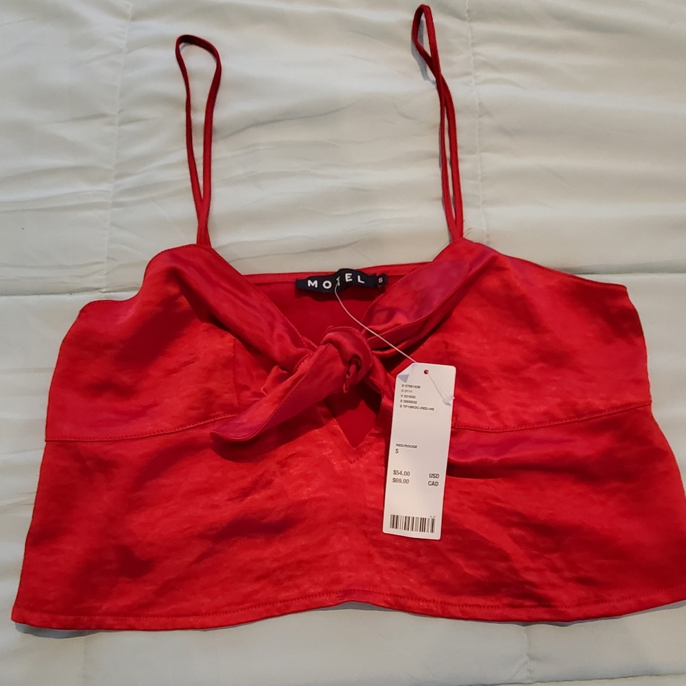 Motel Red Crop-Brand New
